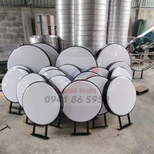 Hộp đèn mica hút nổi tròn 70 ( phôi trắng)