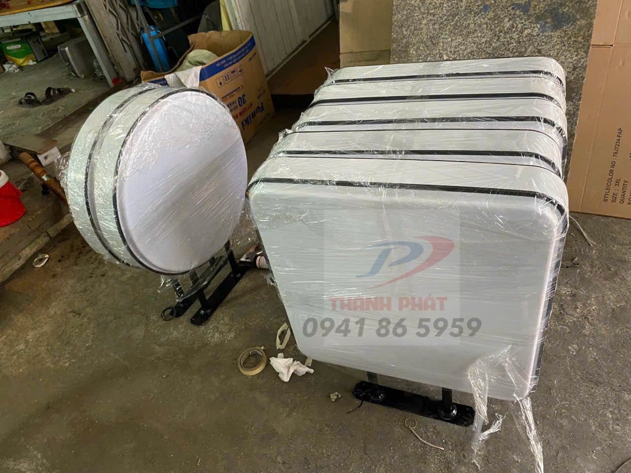 Hộp đèn mica hút nổi vuông 90cm( phôi trắng)