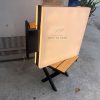 Hộp đèn mica không viền vuông 60cm cách điệu ( phôi trắng)