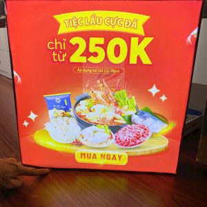 Hộp đèn  nhét cạnh ( Hộp đèn không viền nhét cạnh )