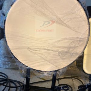 Biển vẫy hút nổi tròn 60 cm led vàng nắng( phôi trắng)